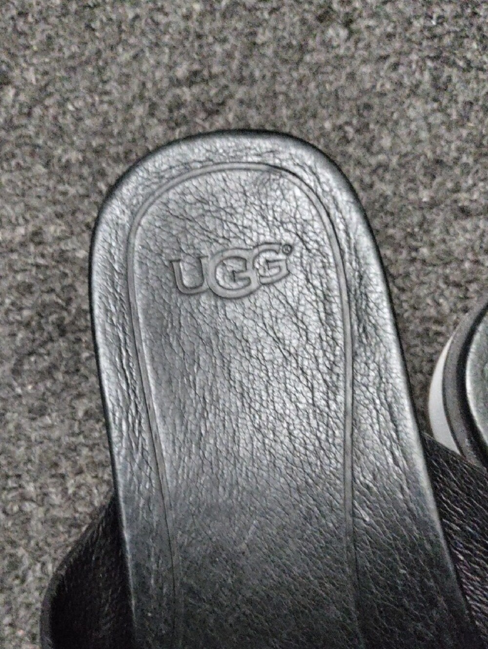 UGG Black Crisscross Slide Sandals - Picture 3 of 10